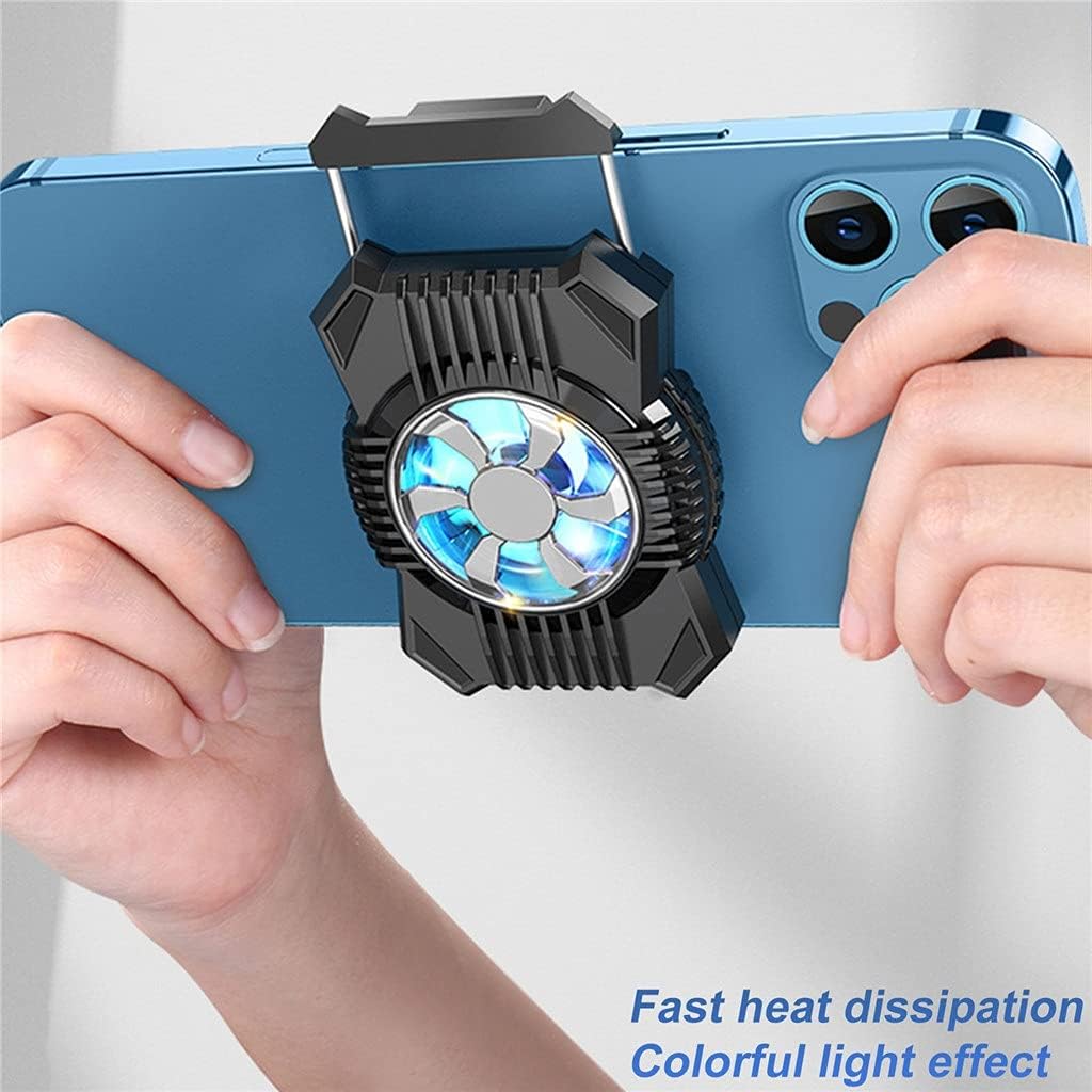 Phone Cooler Cooling Fan Radiator Fits 4 to 7.4inch Smartphones Cooler Holder Stand (Color : D) (E) image 4