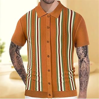 Amazon.com: Generic Men's Short Sleeve Knitted Polo Shirt Casual Amazon.com: Generic Men's Short Sleeve Knitted Polo Shirt Casual