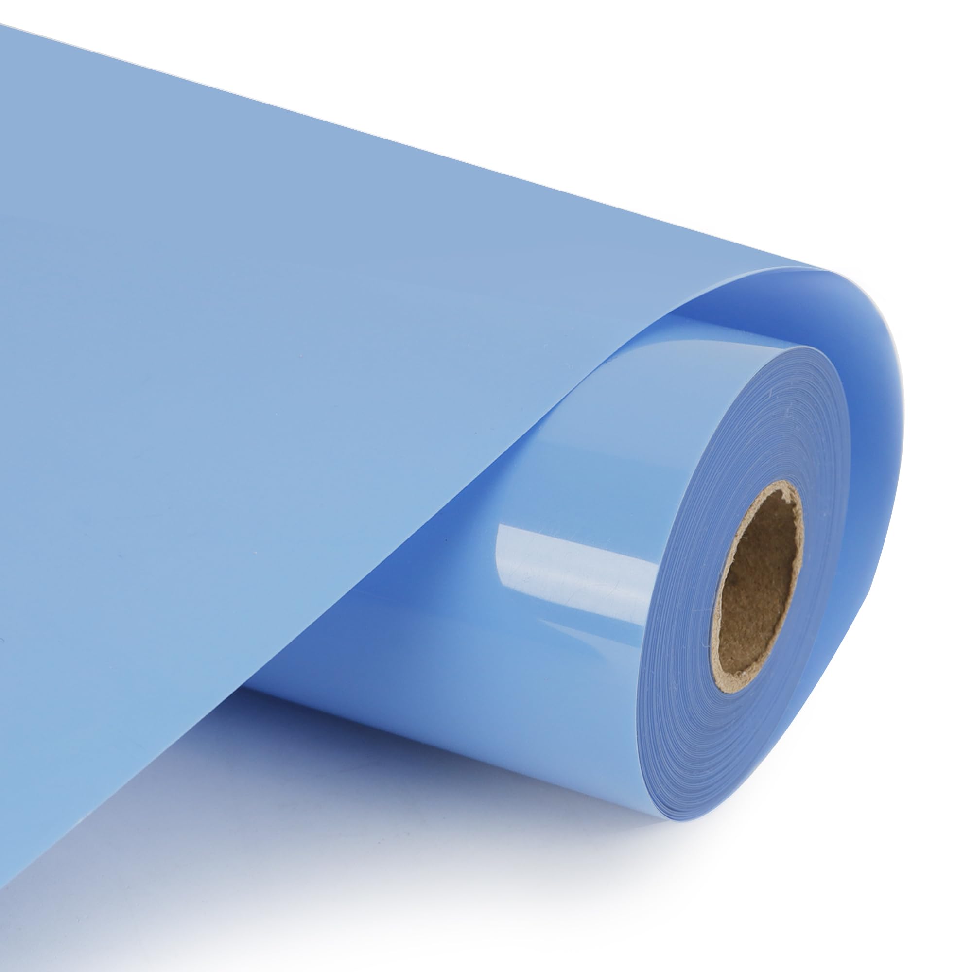 Photo 1 of HTVVETUR HTV Vinyl Rolls Heat Transfer Vinyl - 12" x 9ft Light Blue HTV Vinyl for Shirts, Iron on Vinyl for Cameo - Easy to Cut & Weed for Heat Vinyl Design (15 K9 Sky Blue)