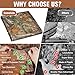 Camohute Camo Netting, Camouflage Netting, Quiet Mesh Sunshade, Fence Canopy Nets, See Through, Lightweight, Great for Concealment, Hunting, Shooting, Tree Stand, Car Cover, Photography, Decoration