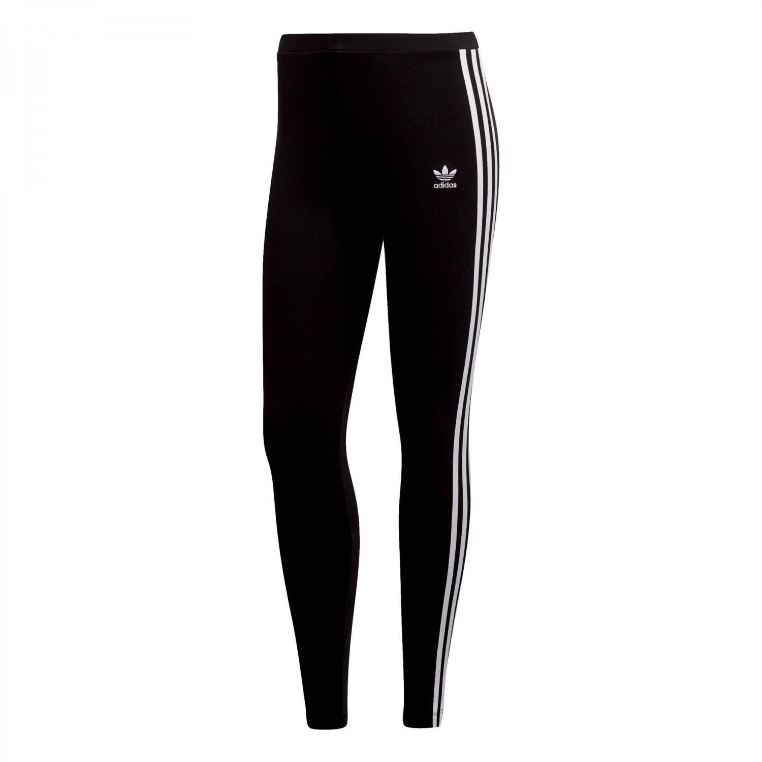 Adidas Women's 3-Stripes Leggings - Black, Size 12