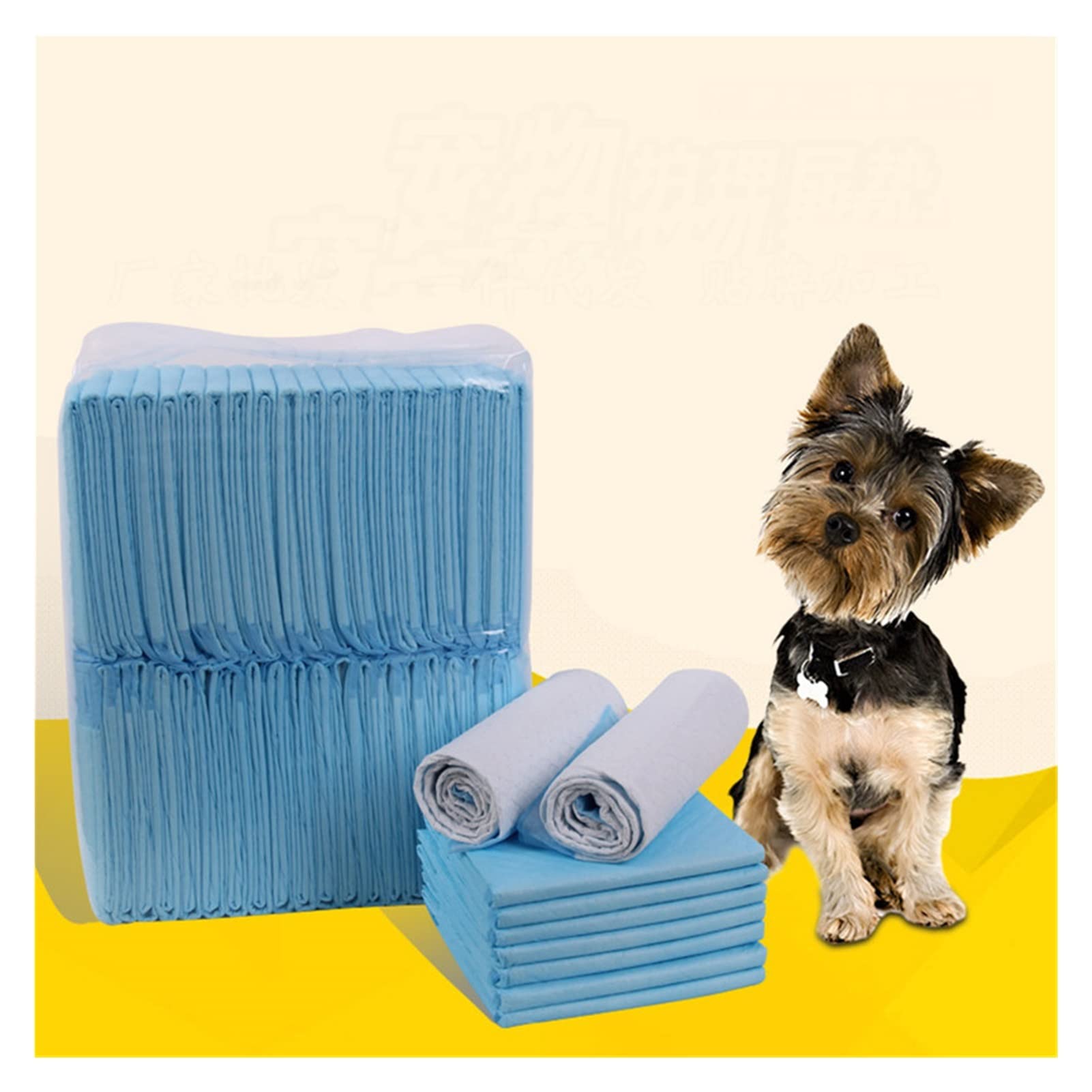 ZZSRJ 50 unids/Lote Mascota pañal de Perro desechable Absorbente Almohadilla de Entrenamiento de la Almohadilla de Entrenamiento for el pañal de Limpieza de Perros
