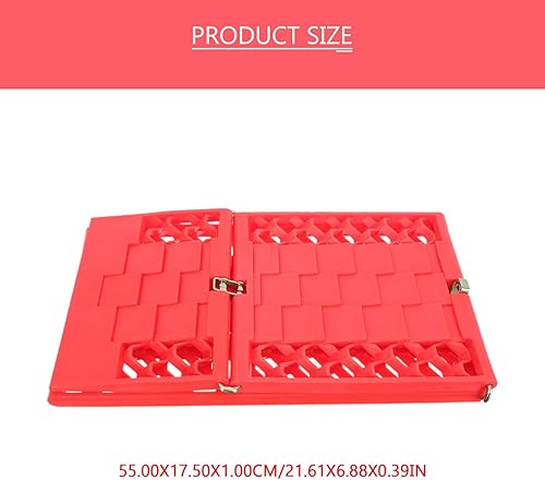 Miniatura 6 de Milisten 1 par de tablas de nieve Off- Road Pistas de emergencia para recuperación de pistas de coche, accesorios todoterreno, escalera plegable,