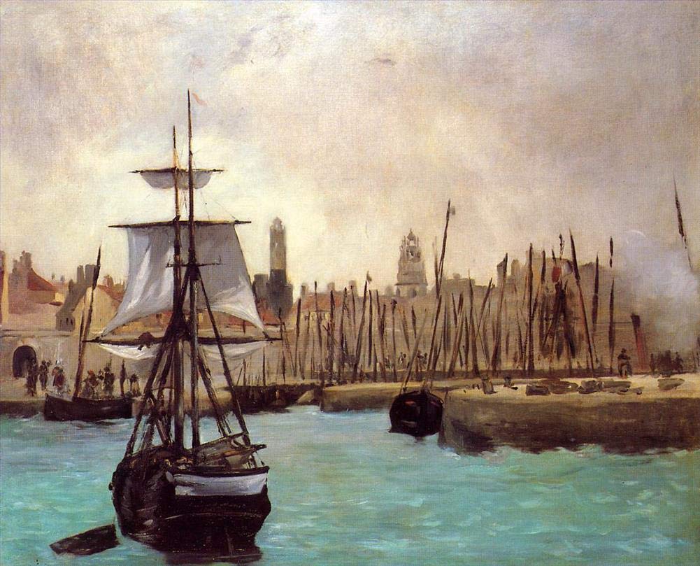 Amazon.co.jp: 枚の絵画 ボルドーの港 2 エドゥアール・マネのボート