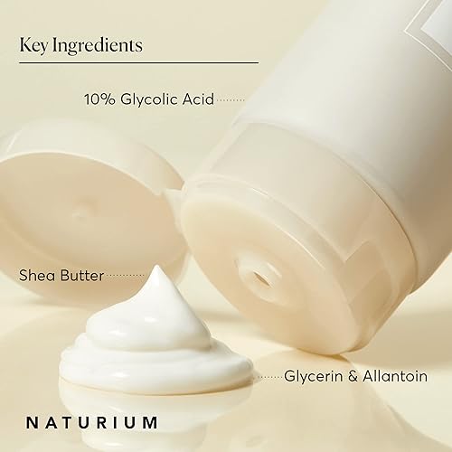Miniatura 4 de Naturium Loción corporal de ácido glicólico más suave, tratamiento rejuvenecedor y exfoliante, con 10% de ácido glicólico, 8 onzas