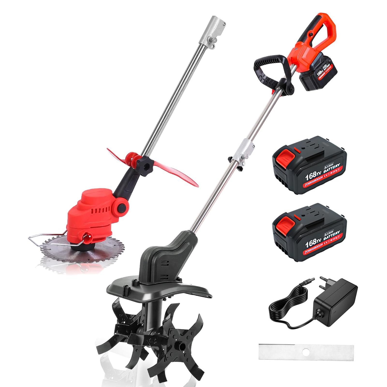 Rotavator de jardin électrique 21V cultivateur à batterie 198TV largeur 30 cm