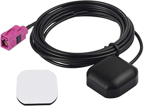 Bingfu Antena de navegación GPS activa impermeable para vehículo con conector Fakra H rosa compatible con Ford F-150 F-250-F-550 Focus Edge Escape