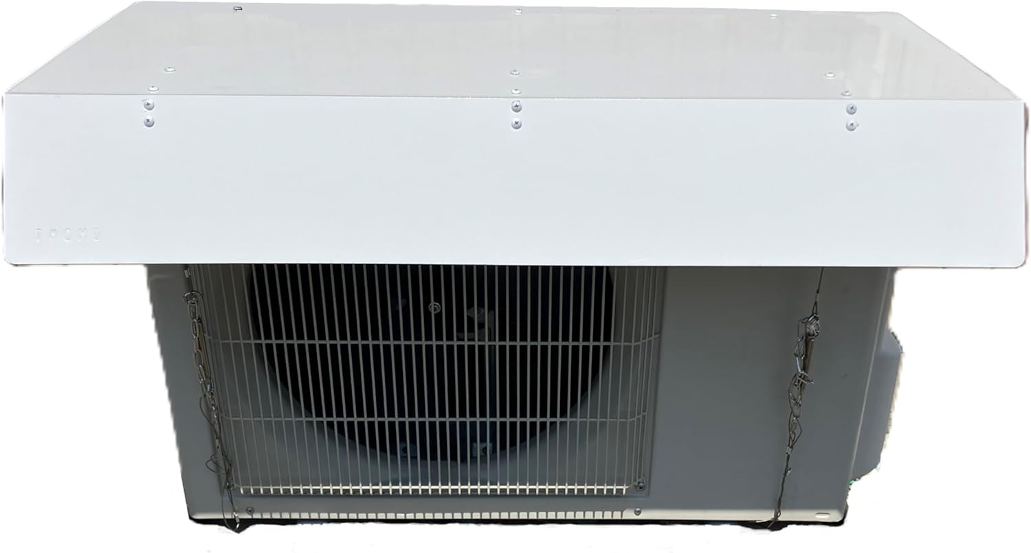 業務用室外機ルーバー SL5577 ホワイト 幅51.8×奥行10〜11.1×高さ77.4