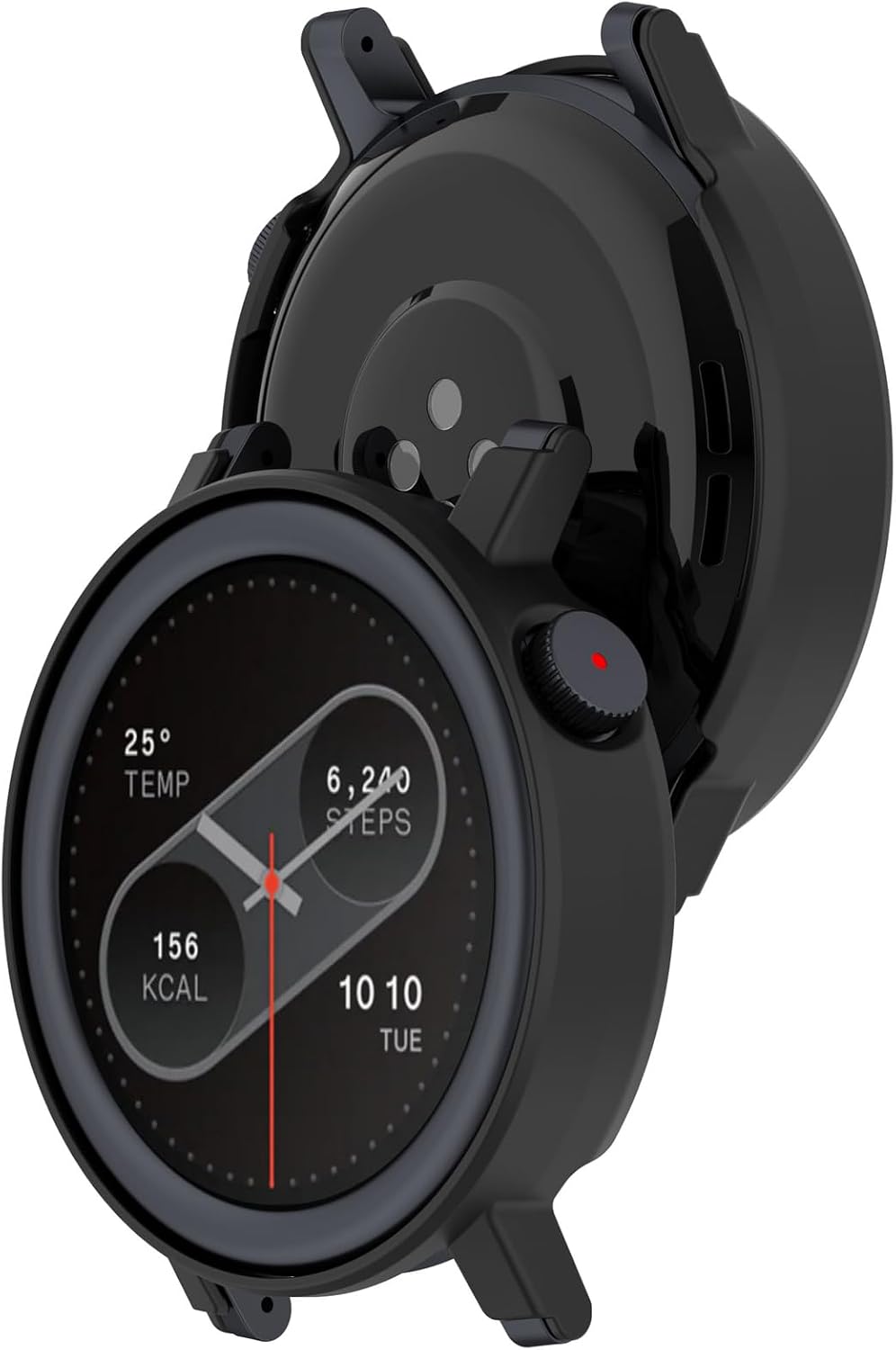LOKEKE Compatible with CMF Watch Pro 2 Protective Case Cover, PC Protective Case Cover Shell Compatible with CMF Watch 3 Pro / 2(Black) image 3