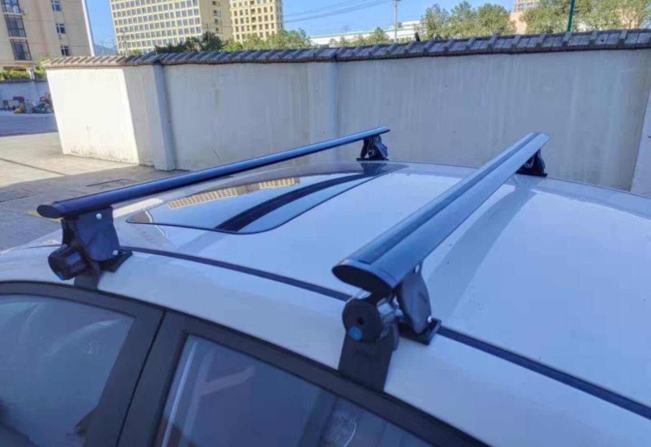 Crossbar Fit for Nissan Rogue 2021 2022 2023 2024 2025 Cross Bars Cargo Luggage Carrier Roof Rack Silver Without Side Rail 2PCS Aluminum Anti Theft