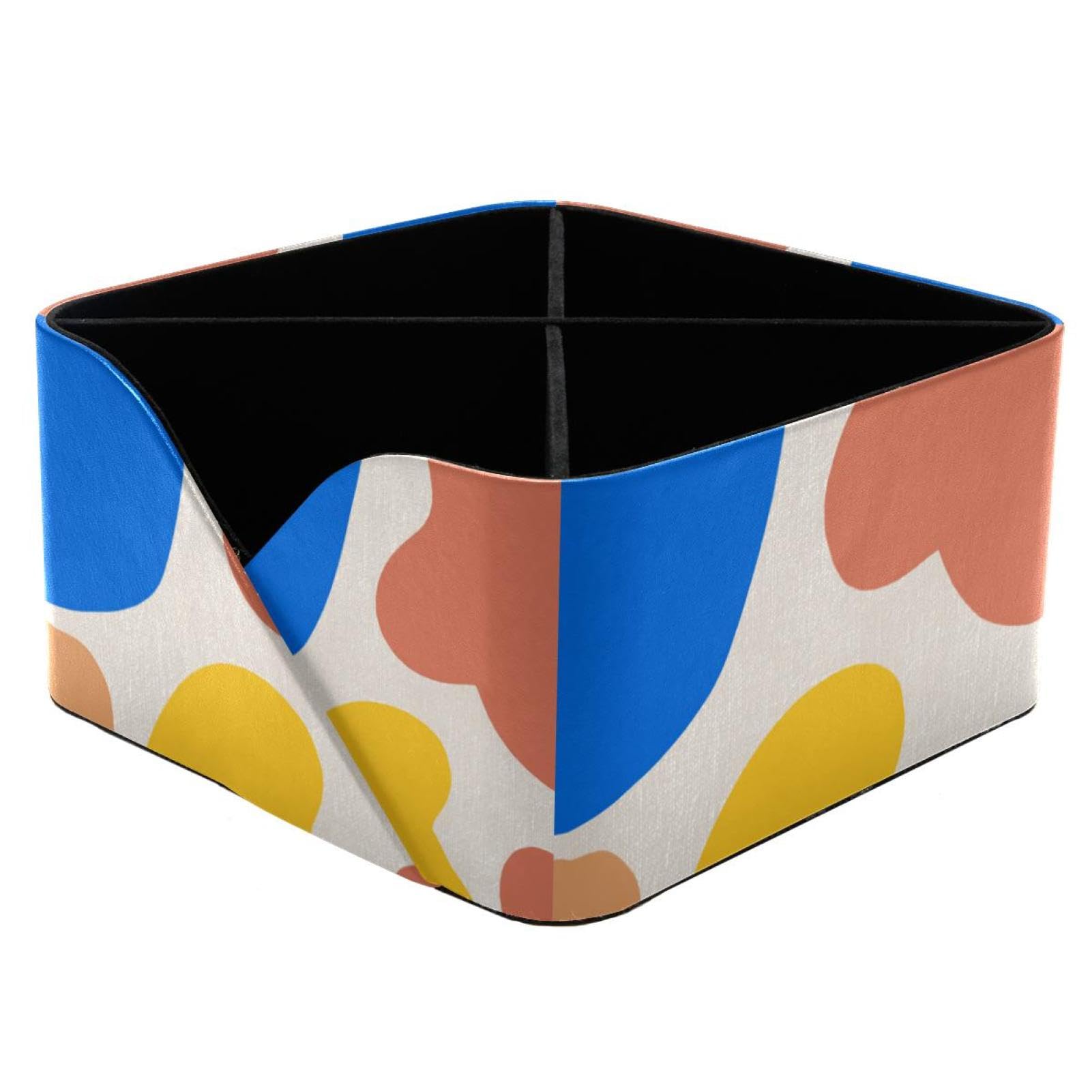 Porte-stylos rectangulaire pastel : pot à crayons et organisateur de bureau compact