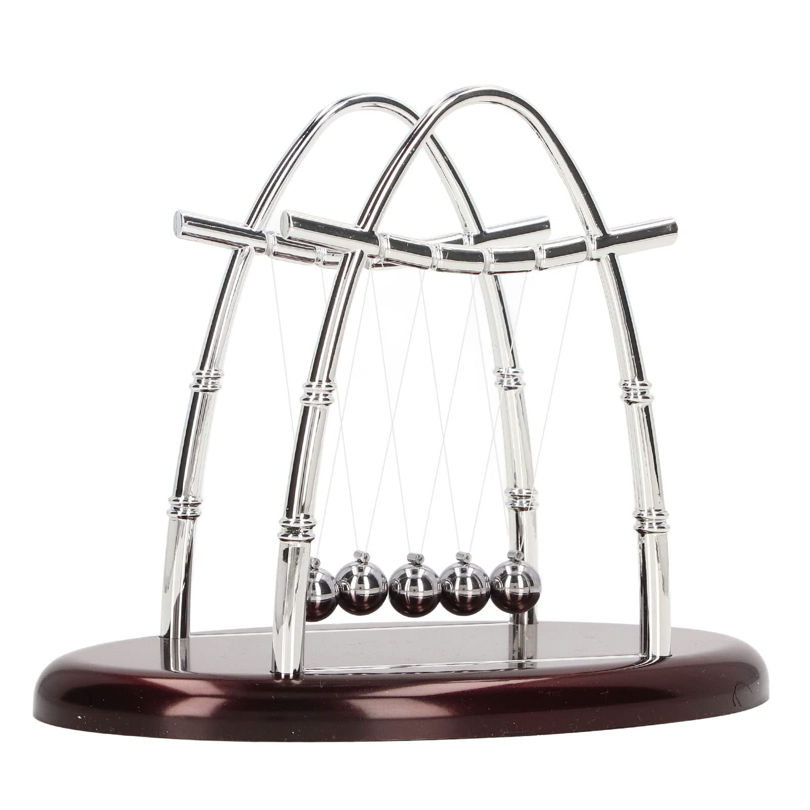 Balance Balls Physics Gadget for Stress Relief, Energy Conservation Education Toy with Exquisite Design (M 23x14x18cm)