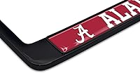 Vista 3 de Marco de matrícula negro Alabama Crimson Tide