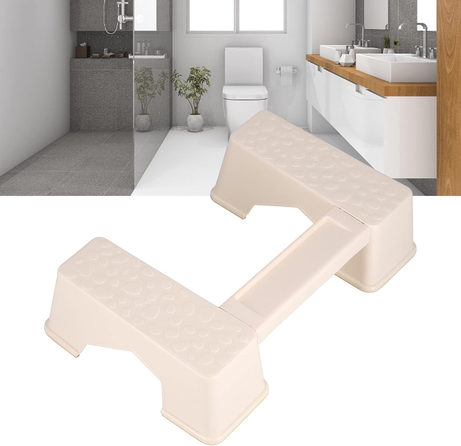 高い品質 ステップスツール トイレスツール耐久性のある折りたたみ式アンチスリップ バスルーム用 家庭用 中 老人用 子供用 アプリコット Www Larrypolatsch Com