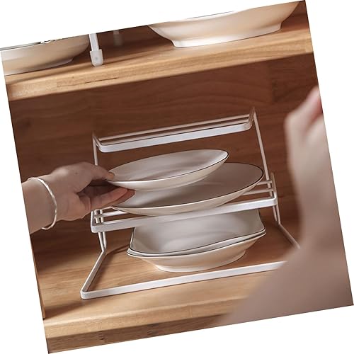 Miniatura 6 de COLLBATH 1 bandeja para escurridor de platos para el hogar armario de almacenamiento blanco estante de escritorio vajilla de drenaje para cocina