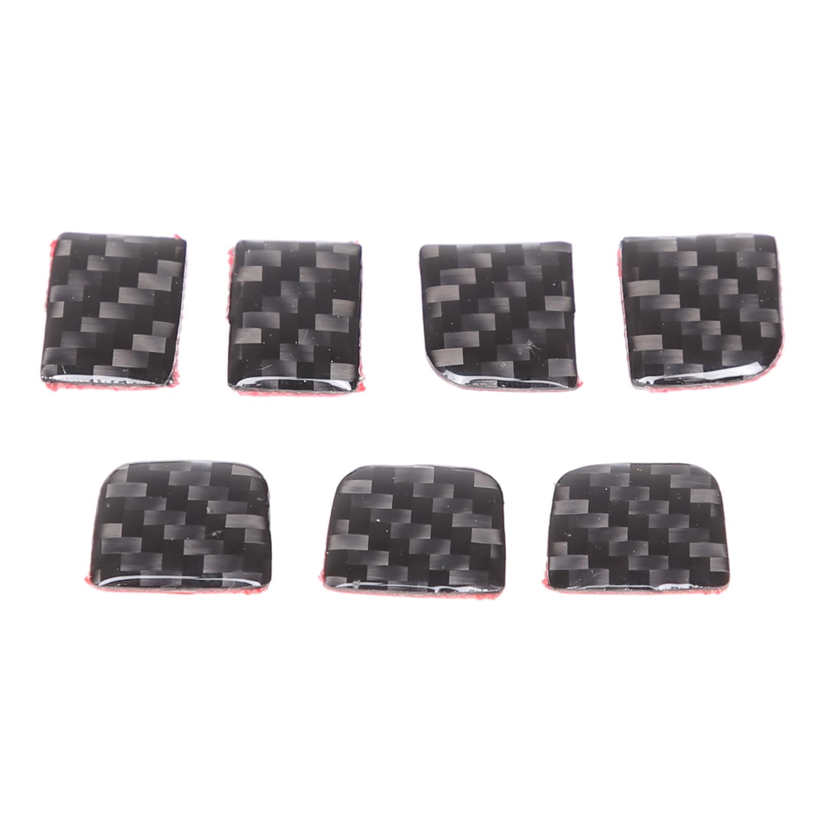 Window Lift Switch Button Trim Cover Sticker Compatible with Tesla Model 3 Highlander 2023-2024, Interior Door Armrest Window Switch Button Decoration Cover Decal, Carbon Fiber1