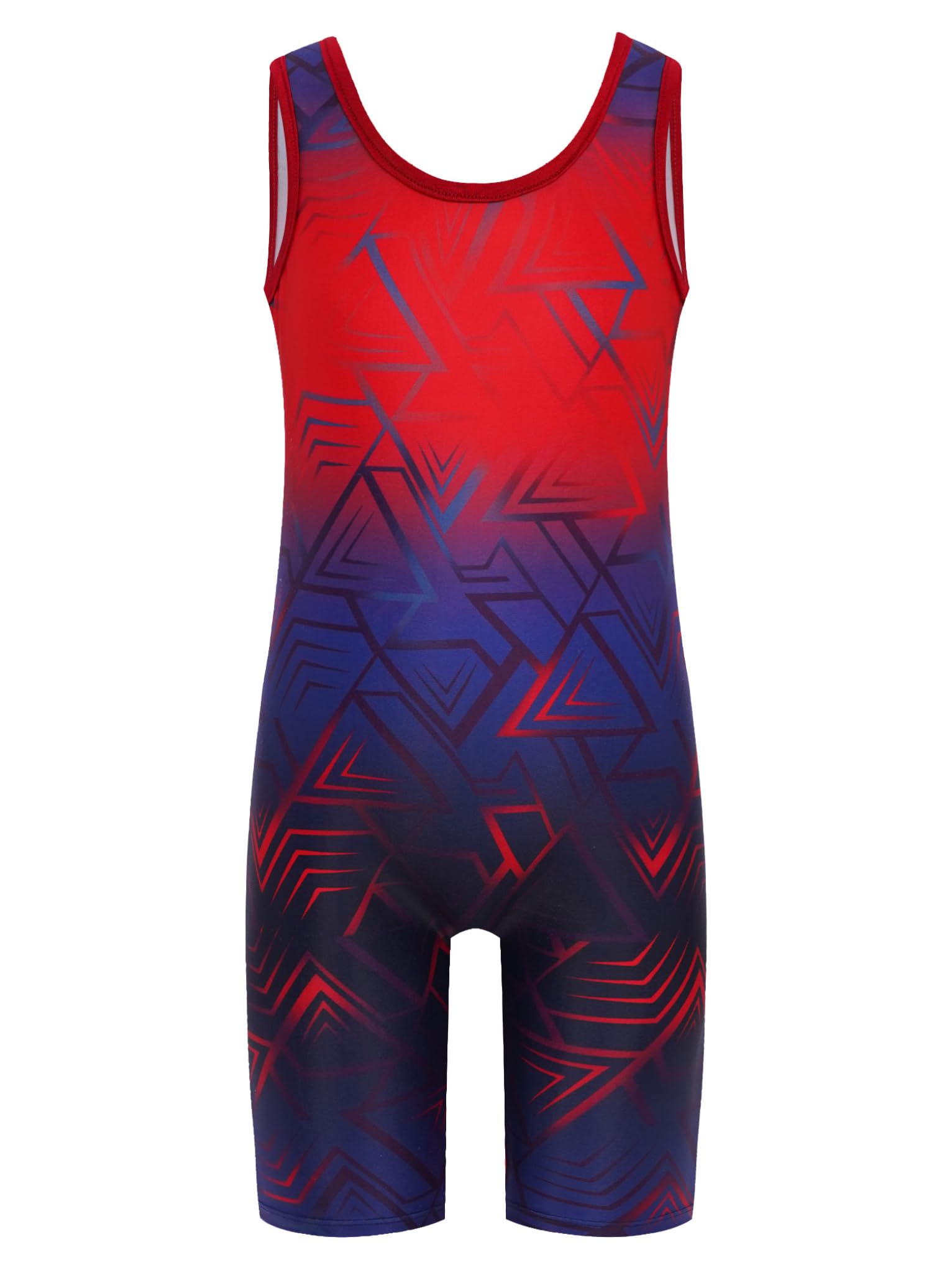 Mufeng Body da Bambino Sportivo Canottiera da Powerlifting Wrestling Senza Manica Leotard Bodysuit Tuta da Ginnastica Artistica Gilet da Sollevamento Pesi