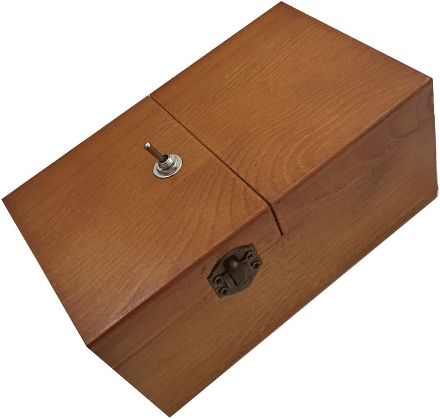 Woolve Useless Box Turns Itself Off Storage Box Creative Festival Gift gor your Friends,Lovers and Kinsfolks (Dark Brown Without Logo)