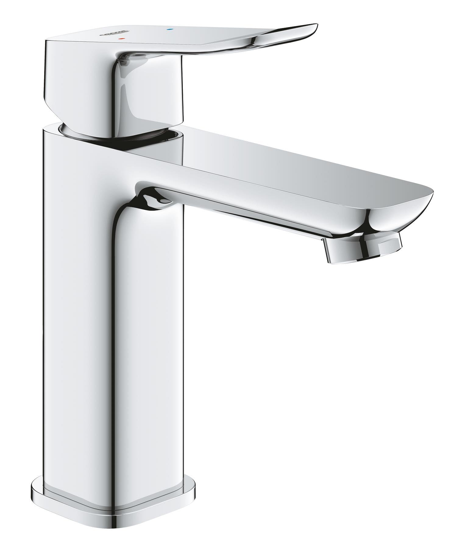 GROHE Dice Mitigeur monocommande Lavabo Taille M (Robinet pour Lavabo de Salle de bain, Avec bonde clic clac, facile à installer avec QuickTool inclus), Chrome, 1018330000