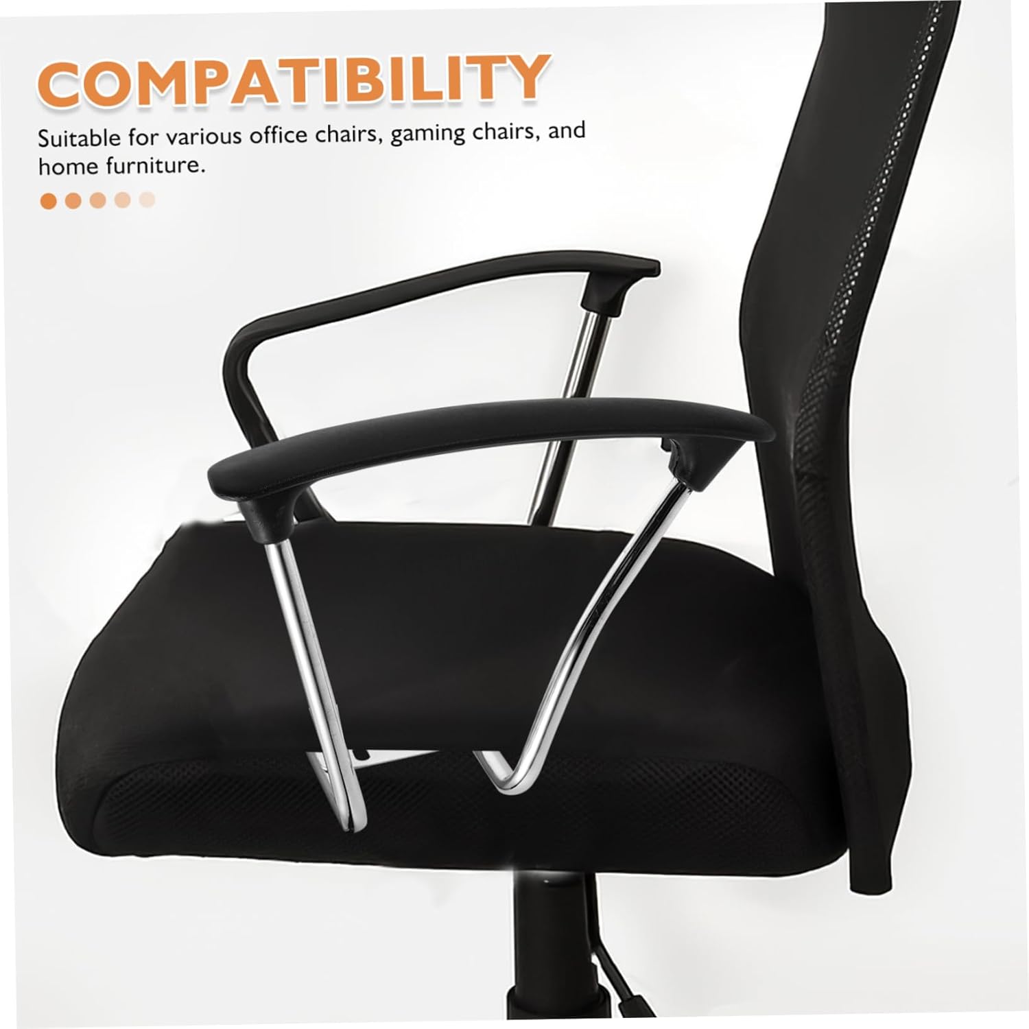 PRETYZOOM 2pcs Office Chair Armrests Replacement Stainless Steel Brackets for Arm Pads Comfortable Easy to Install for Home Office Chairs