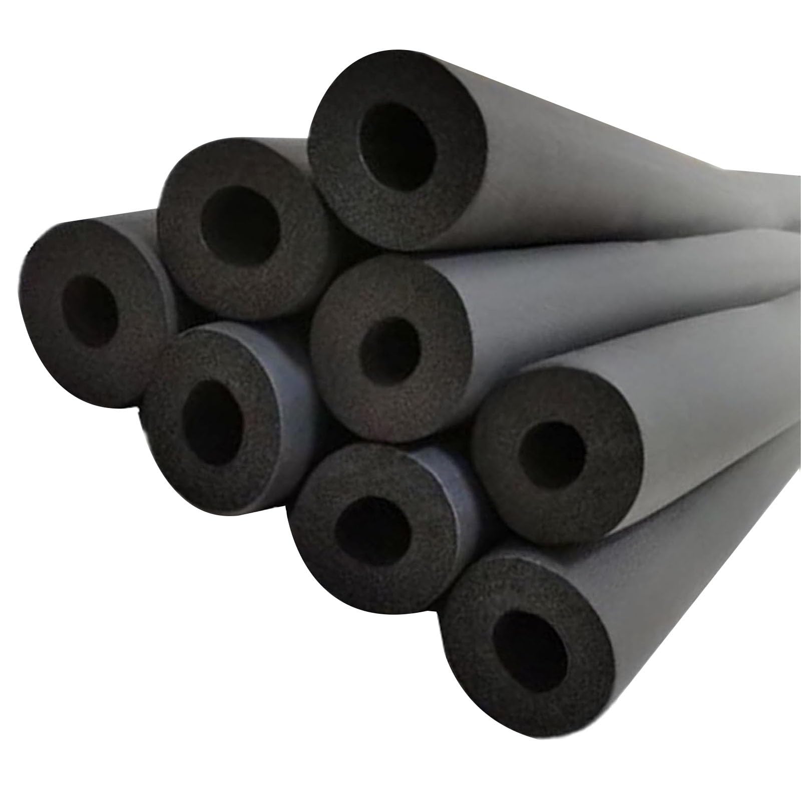 tubo isolante in schiuma, Tubo in schiuma isolante for tubi da 1,9 m/6,2 piedi Nero(Id20mm,T25MM*L190CM)