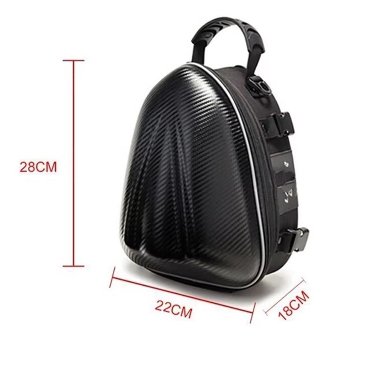 nongyo Umhängetasche Kit Helmtasche Carbon Fiber Motorradtasche wasserdichte Motorrad Hecktasche Hecktasche Hecktasche Rücksitztasche Rucksack Motorrad hecktasche