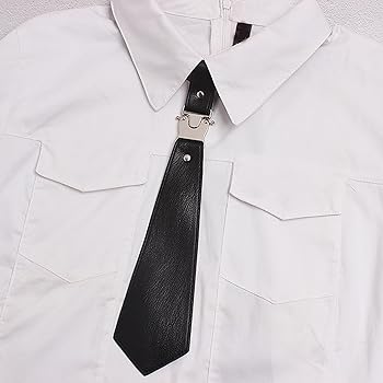 Amazon.com: leasote Japanese Neck Tie Punk Style Faux Leather