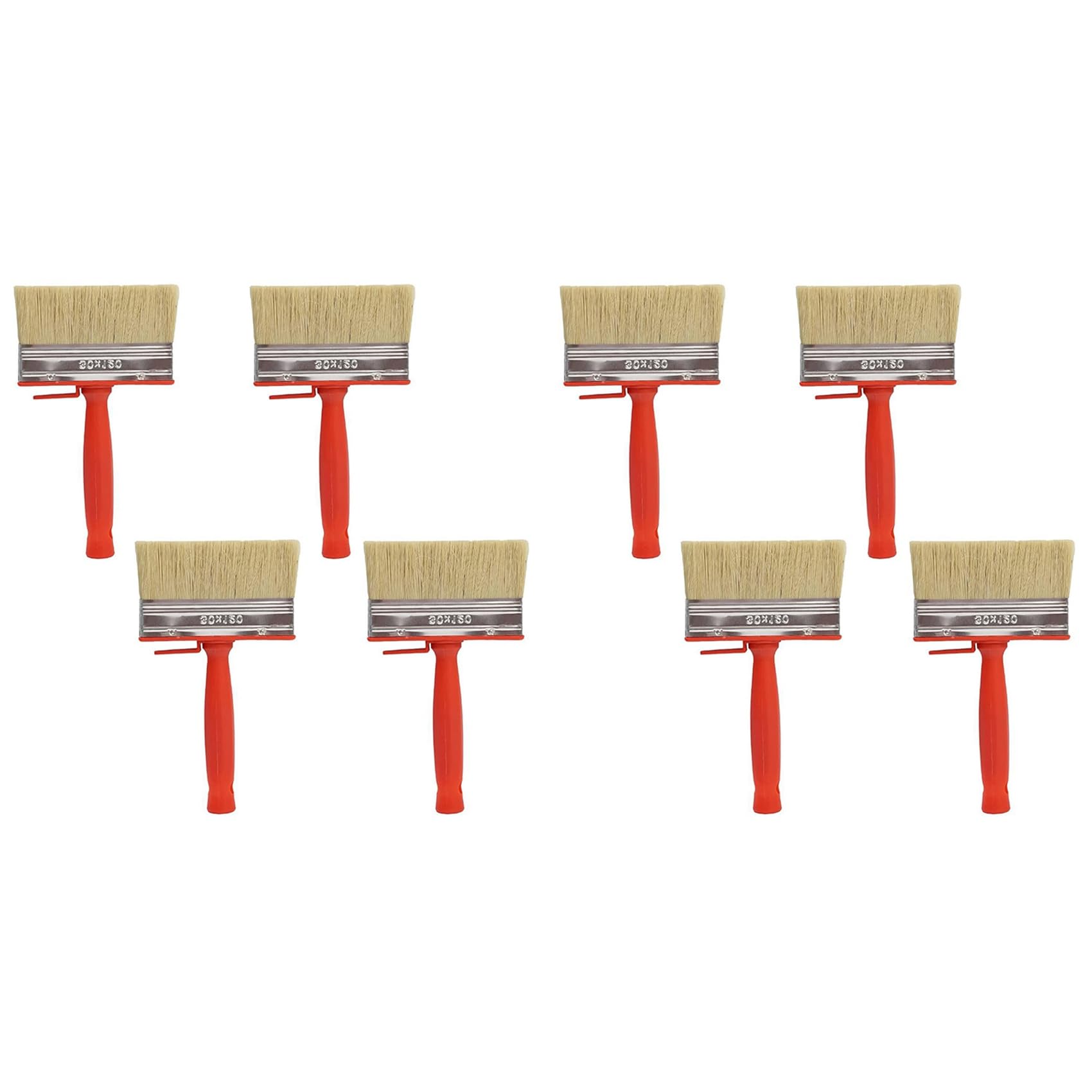 Jnchdghwa 8 Pcs Shed Fence Paint Brushes Decking & Timber Block Stain Brush 4.7Inch/120mm for All Types of Painting Job