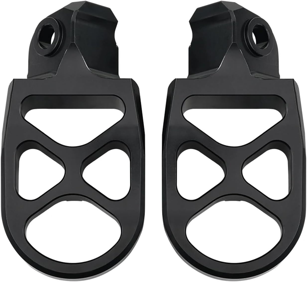 Motorcycle pedal Racing Peg Footrest Pedals 125 250 350 390 400 430 450 480 498 500 RR XTrainer 250/300 Motard 400 450 525(Black)