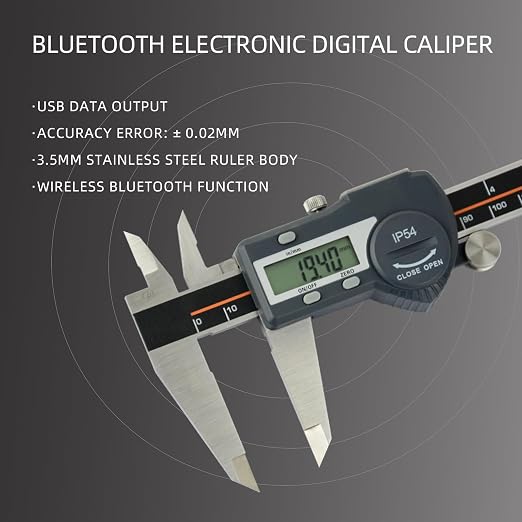Calibrador digital de acero inoxidable AICEYI 200mm miniatura 4