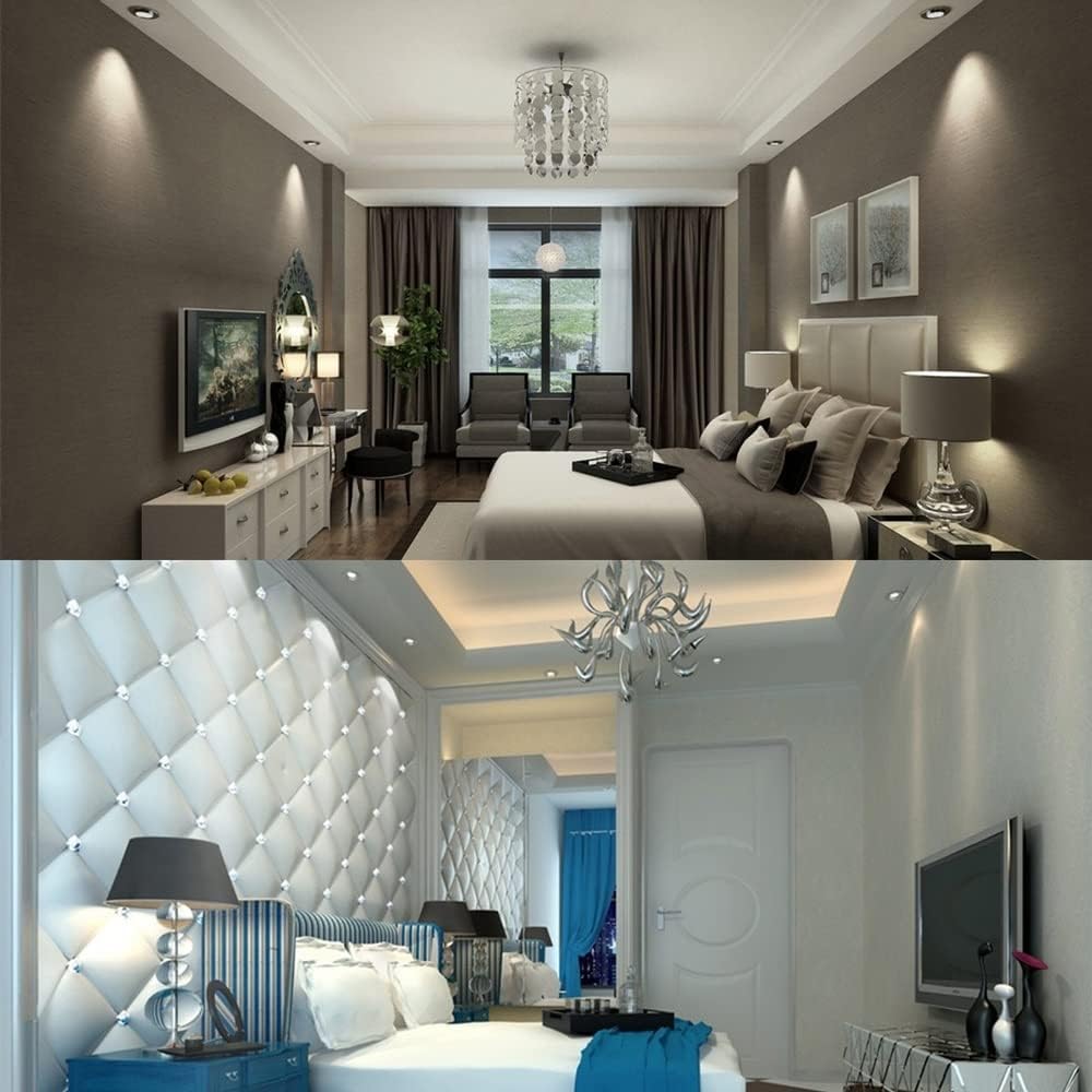 Downlights Ceiling,7W Led Downled Ceilinging Fixture, Recessed Spots Super Bright Wash Wall Lamp,Ac110V-240V Office Kitchen Decoration