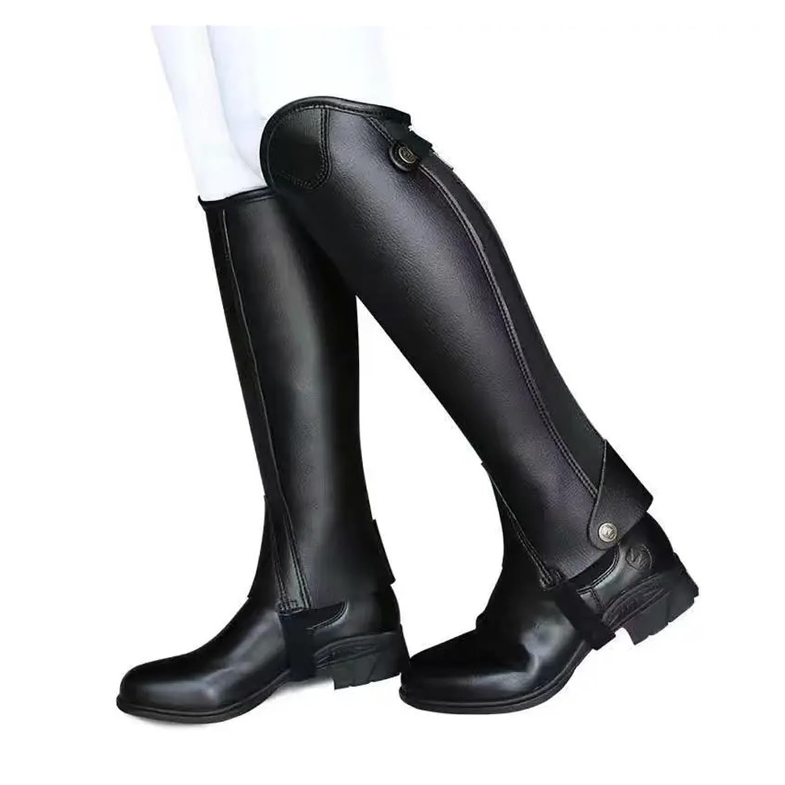 Reiten Half Chaps Reitgamaschen, Reitstiefelüberzüge, Körperschutz, Pferdeausrüstung for Reiter