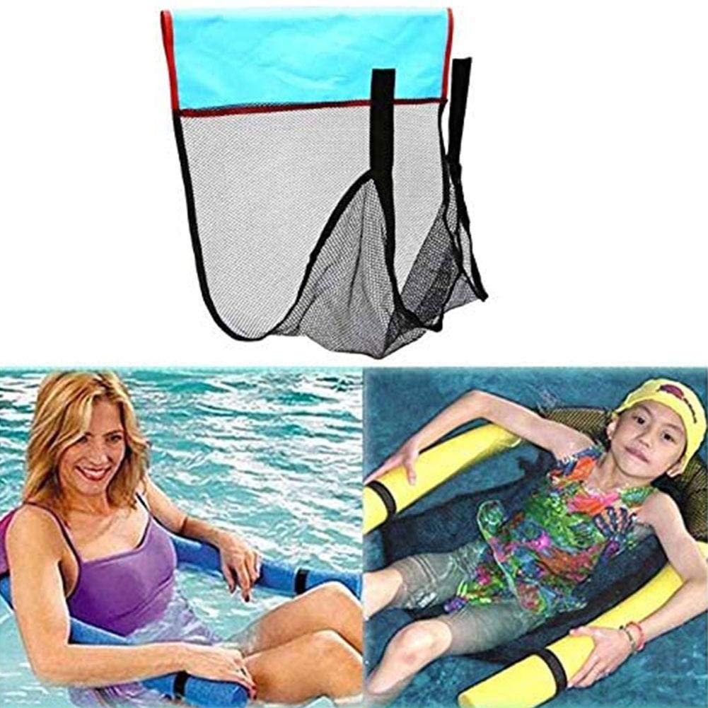 Anglerfish Swimming Pool Noodle Floating Chair Net Swimming Bed Seat Pool Beach Floating Chair Floating Chair for Outdoor Beach Ocean (2 pcs)