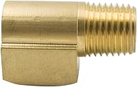 Vista 2 de Legines Codo de calle de latón de 90 grados 1/4 "NPT macho x 1/4" NPT hembra Barstock tubería de montaje (paquete de 2)