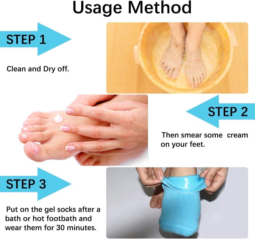 Zeccorp Silicone Socks for Women & Men | Crack Heel Repair Spa Gel Socks with Vitamin E | Moisturizing Hydration Socks for Dry Cracked Feet | Reusable Soft Silicone Heel Socks for Foot Care & Nourishment (pink) - Image 8 thumbnail