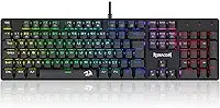 Teclado Mecânico Gamer Redragon Sindri Rainbow USB Switch Marrom