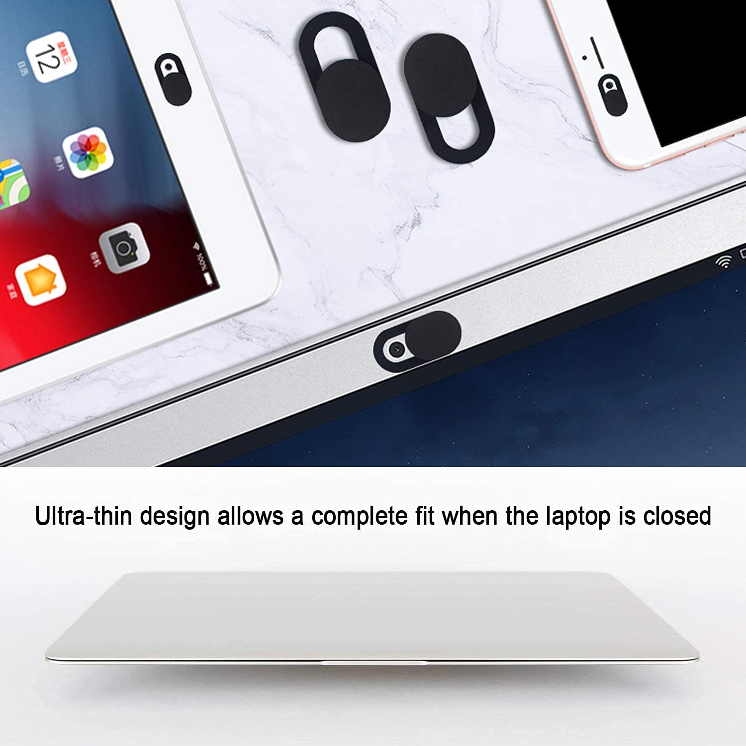 Coperchio della webcam per privacy per smartphone notebook PC iPad (8 confezioni)