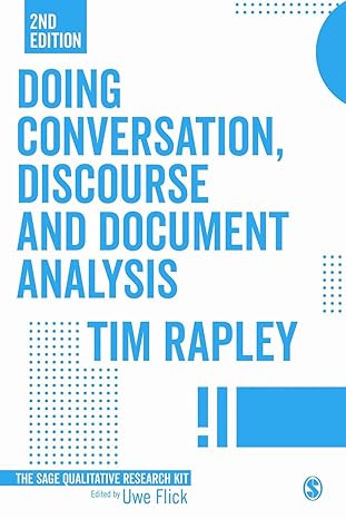 Doing Conversation, Discourse and Document Analysis: 7 (Qualitative Research Kit)-Wow! eBook