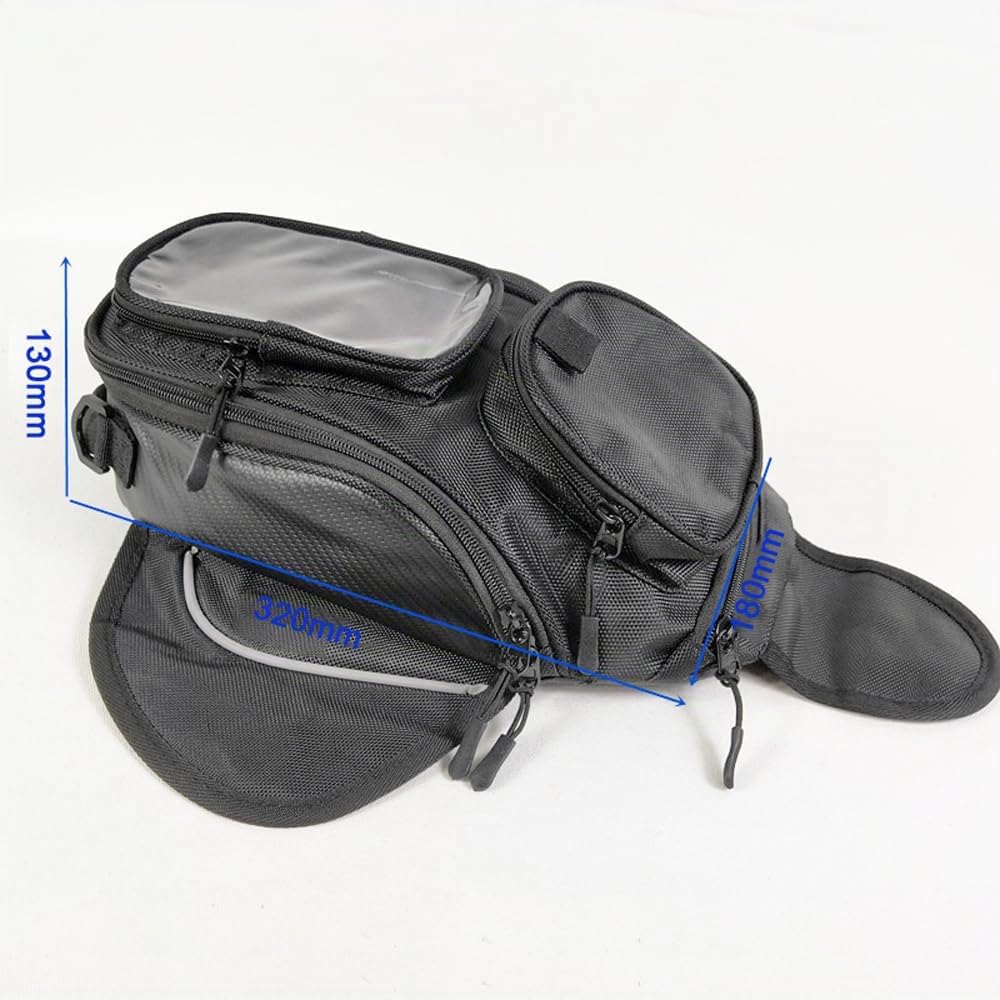 Shkalacar Sac de réservoir de moto, sac magnétique étanche pour téléphone à écran tactile de 6,5 pouces, accessoires de moto universels