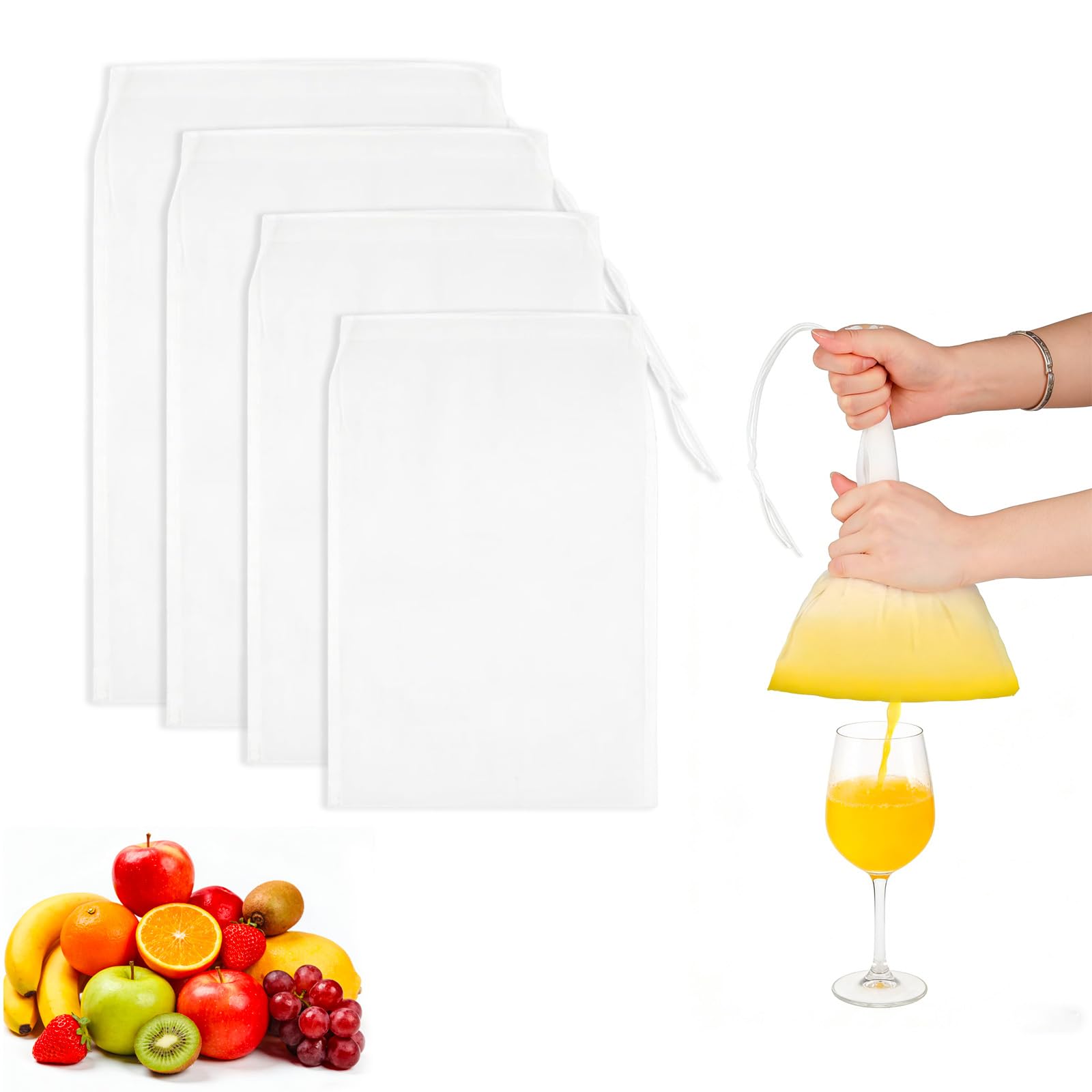 sac filtre lait végétal réutilisable