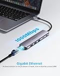 USB C Hub with Ethernet - Newmight 7 in 1 Type C to HDMI Adapter with 1G Ethernet, 4K HDMI, 2 USB 3.0,100W Power Delivery and SD/TF Card Reader, for iPhone 15 Macbook iPad Pro Dell Surface HP and More