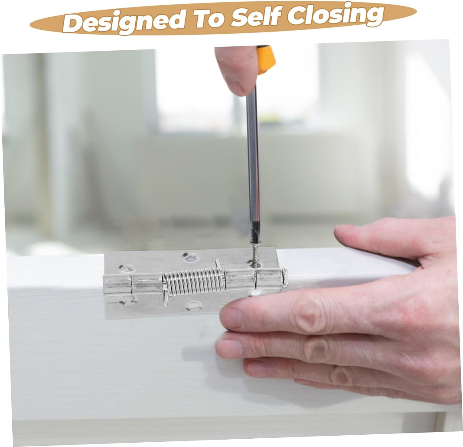 6pcs Stainless Steel Self Closing Door Hinges for Metal Cupboard