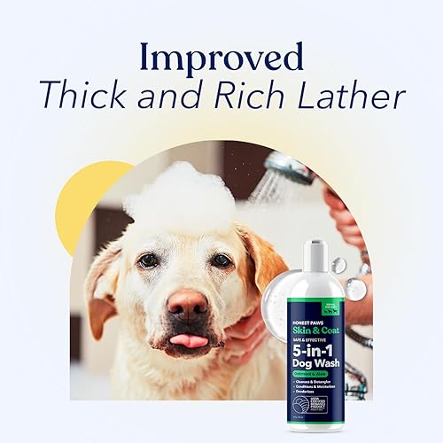 Miniatura 7 de Honest Paws Champú y acondicionador para perros, lavado prémium para perros para alergias y sequedad, picazón, hidratante para pieles sensibles, sin