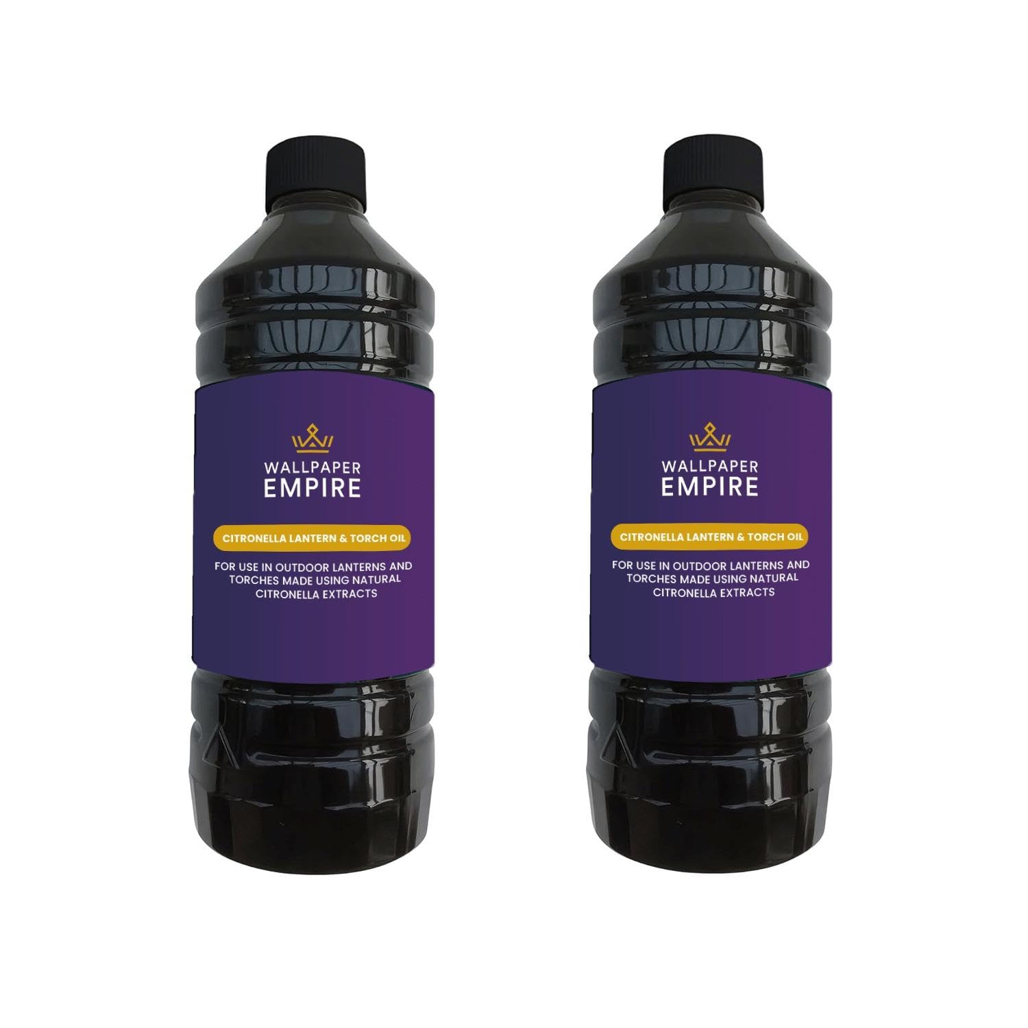 Wallpaper Empire Oil Wpe® Natural Citronella Lamp Torch – Repel Insects - Garden Burners - Indoor & Outdoor X2 [2L]