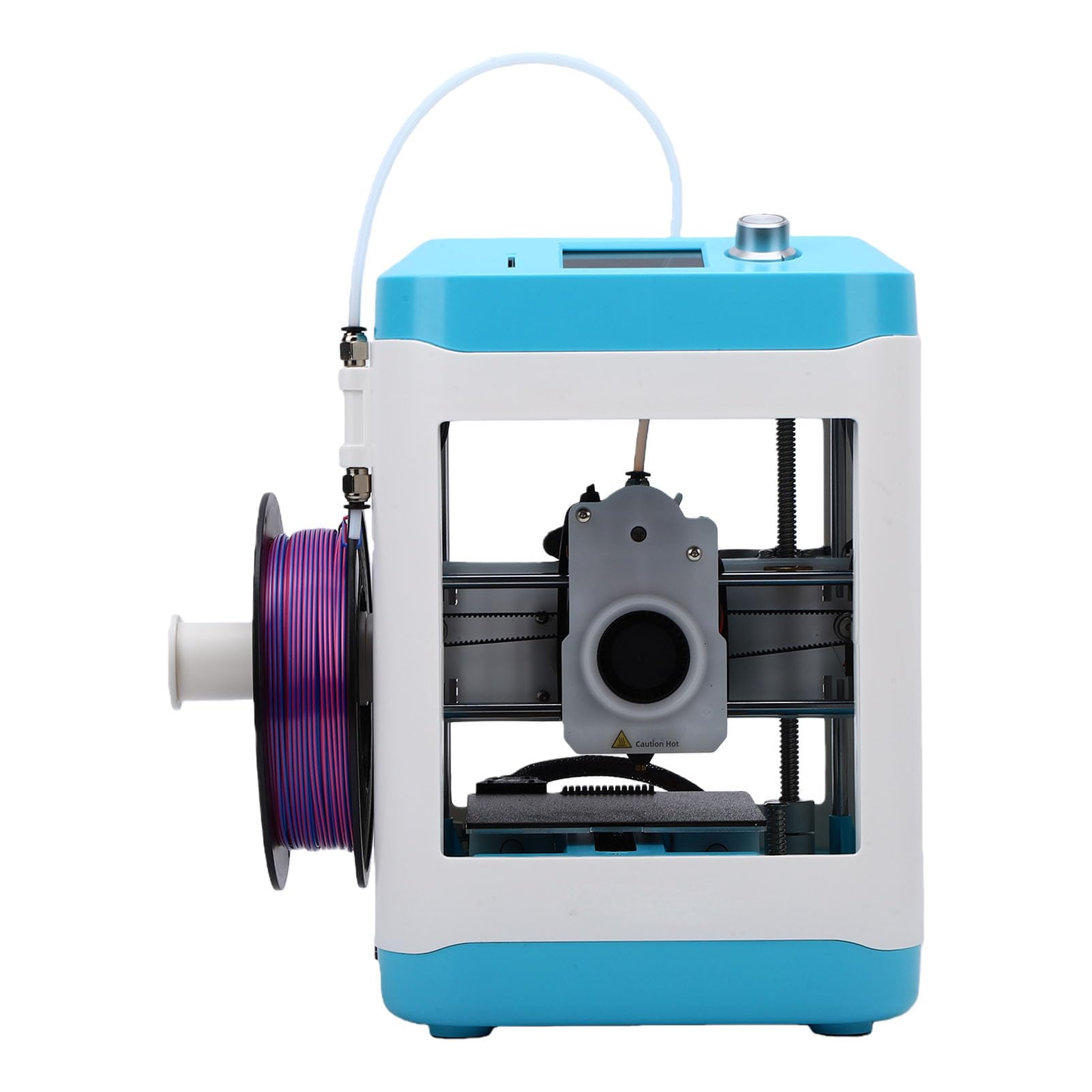 ASHATA Stampante 3D per bambini, design mini facile da usare con livellamento automatico per principianti e progetti scolastici pre-assemblati 3,94 x 4,33 x 3,94 (presa UE)