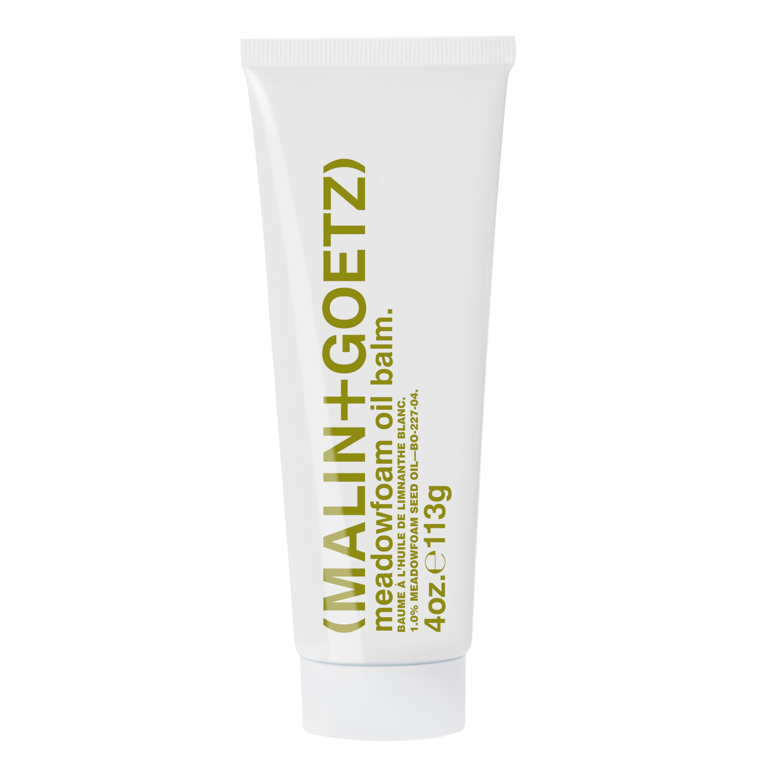 Malin + Goetz Meadowfoam Oil Balm—balancing, nourishing balm for all skin and hair types. Moisture protection, multi-purpose balm, antiaging skin, dry skin, chapped lips, cuticles,beard oil