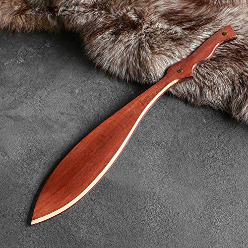 AEVVV Wooden Toy Knife Kukri for Kids 20" (50 cm) - Unsharpened Durable Training Sword - Handmade Natural Eco-Friendly Wood Toys - Outdoor Play Toy Weapons for Children 5 and Up