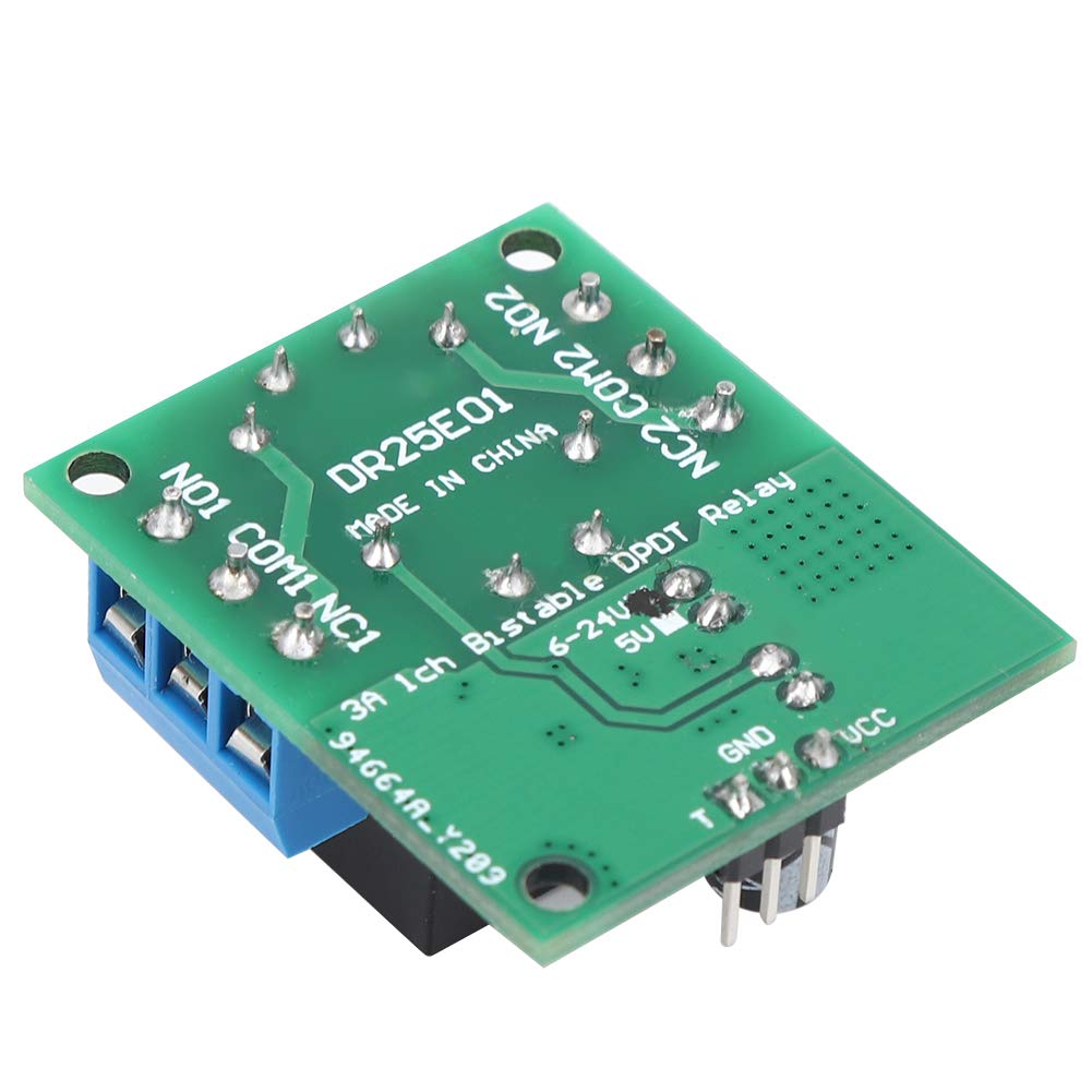 Placa del Módulo de Relé de Señal Placa de Relé Biestable de Doble Tiro Placa de Relé Biestable Voltaje de Entrada Versión de 24 V 12 V Opcional Para Accesorios de Computadoras Automotrices(Dc6-24V)