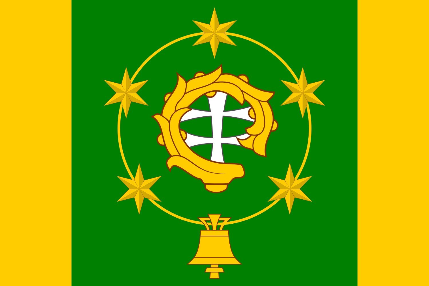 Drapeau Large Osičky pour célébrer l'identité de la région Hradec lors d'événements