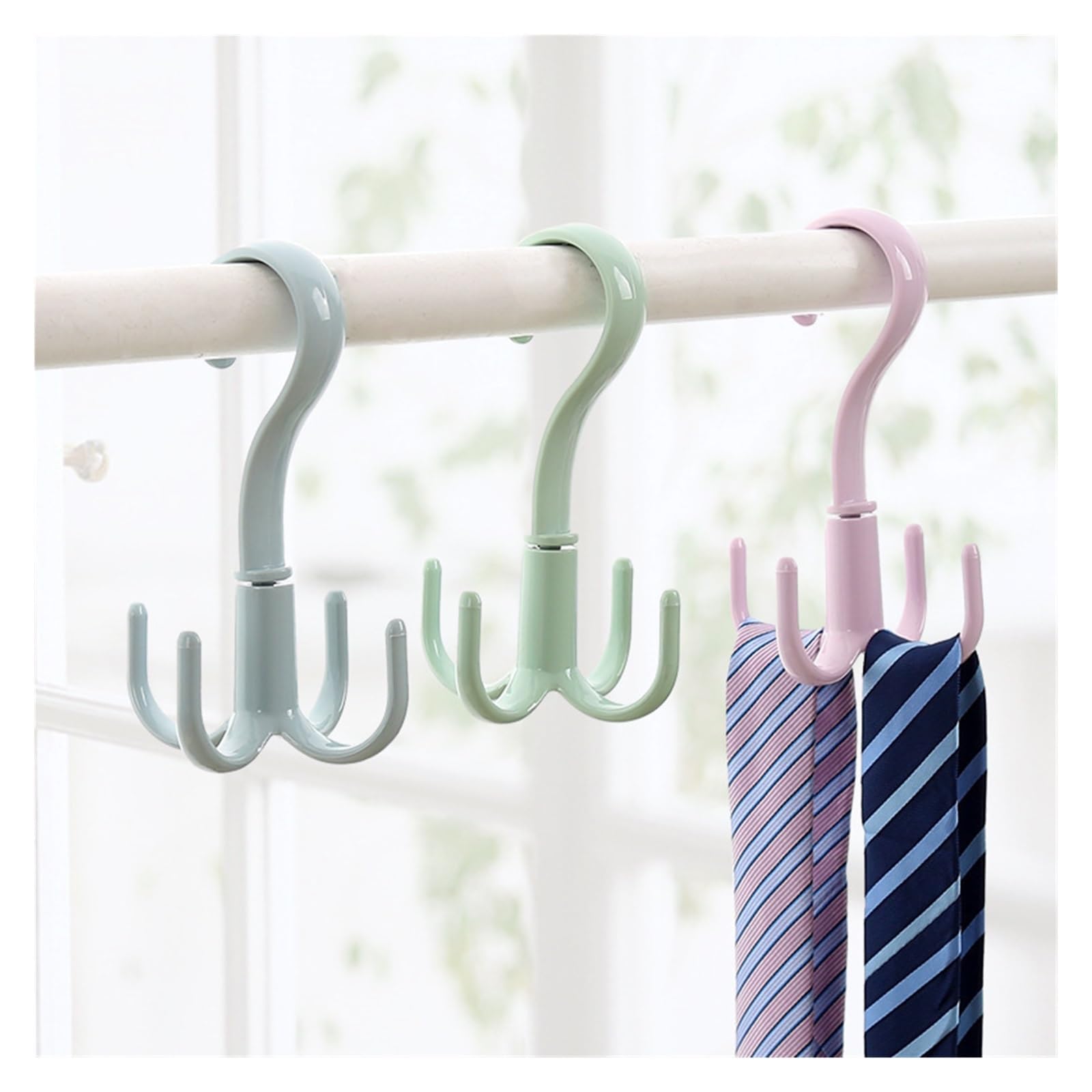 10 Ganci Rivoluzionari 4 Artigli - Ganci Girevoli 360° Per Appendere Tutto In Casa - Foto 13